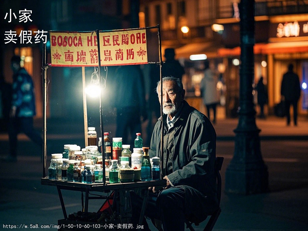 小家卖假药搞笑图片