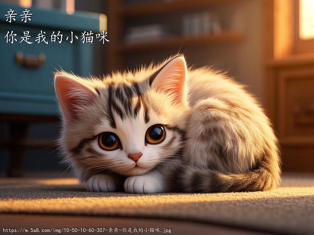 亲亲你是我的小猫咪搞笑图片