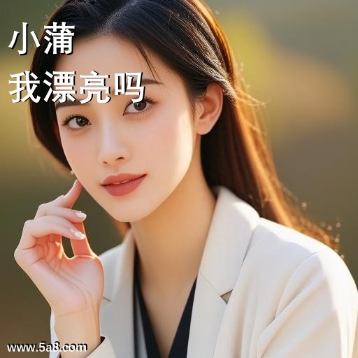 我漂亮吗小蒲搞笑图片